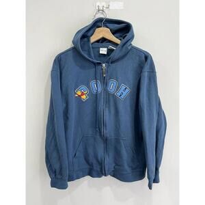 Vintage Winnie The Pooh Zip Up Hoodie sweater disney y2k